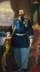 Portret van Victor Emmanuel II (1820-78) Koning van Sardinië en Italië, 1866